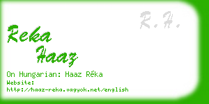 reka haaz business card