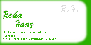 reka haaz business card